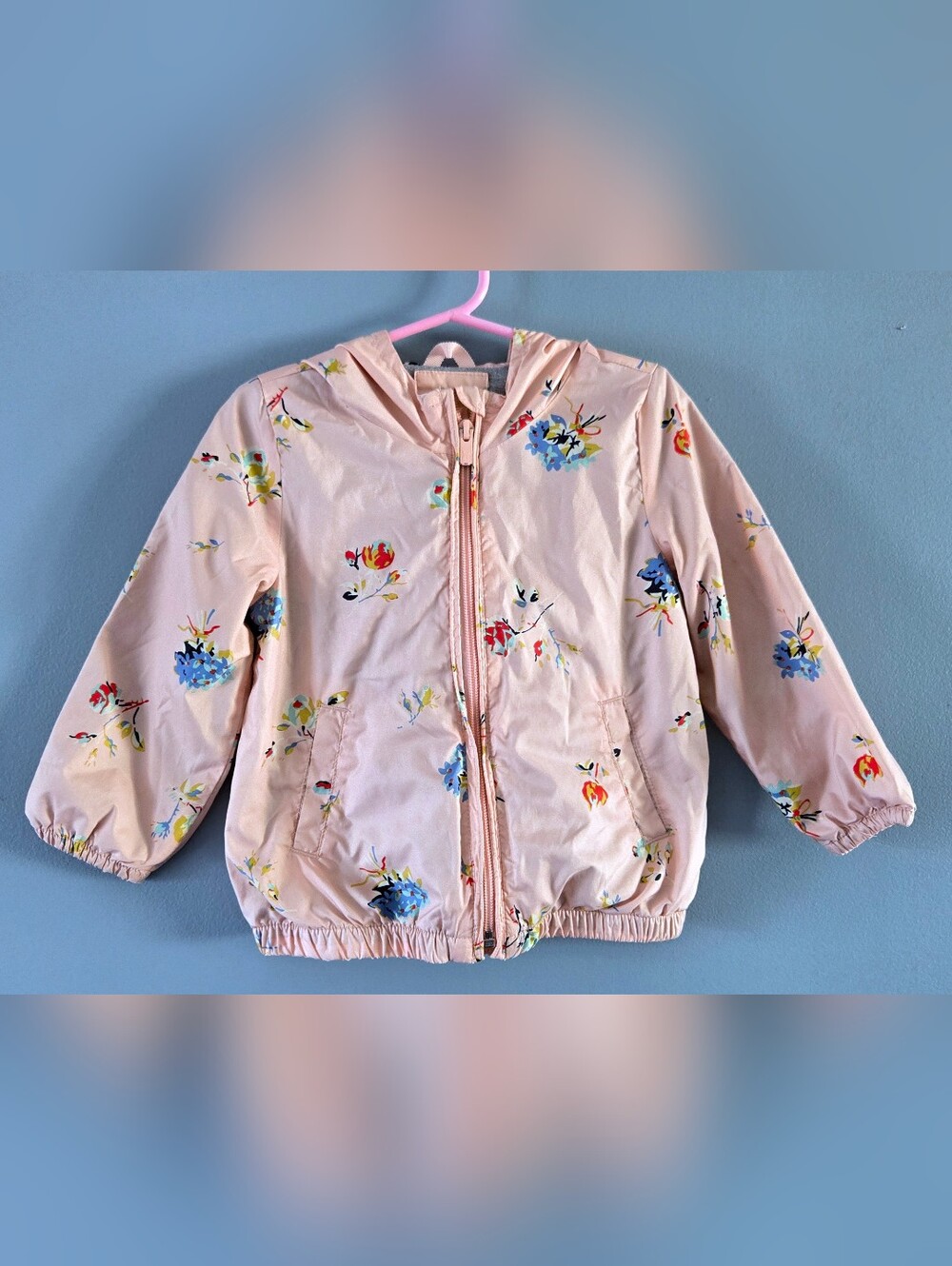 3T Floral Pink Spring Jacket Baby Gap